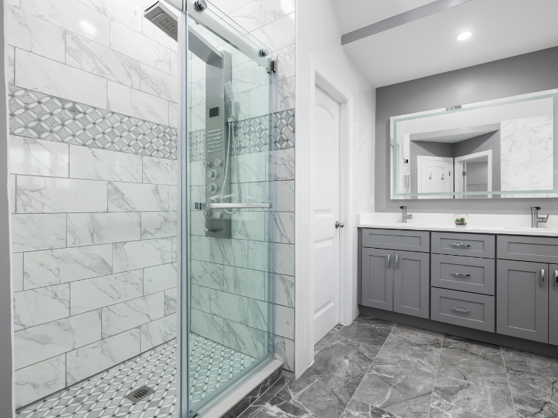 JSBL Tile and Grout Modern Bathroom JSBL Tile and Grout Modern Bathroom Image