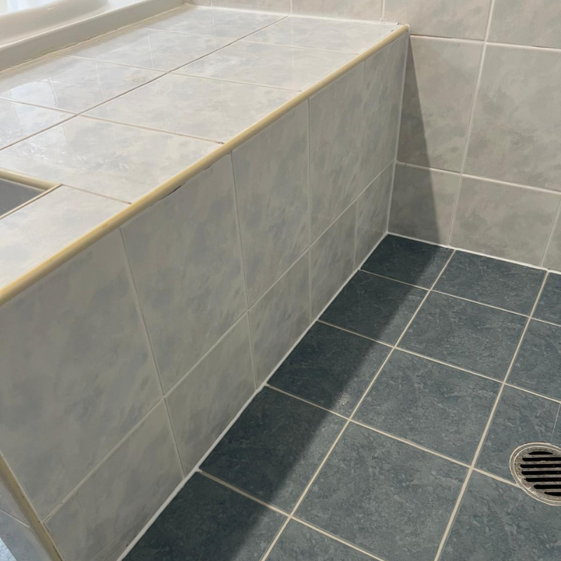 Shower Recess 3 After Regrout