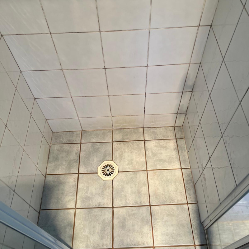 Shower Recess 6 Before Regrout